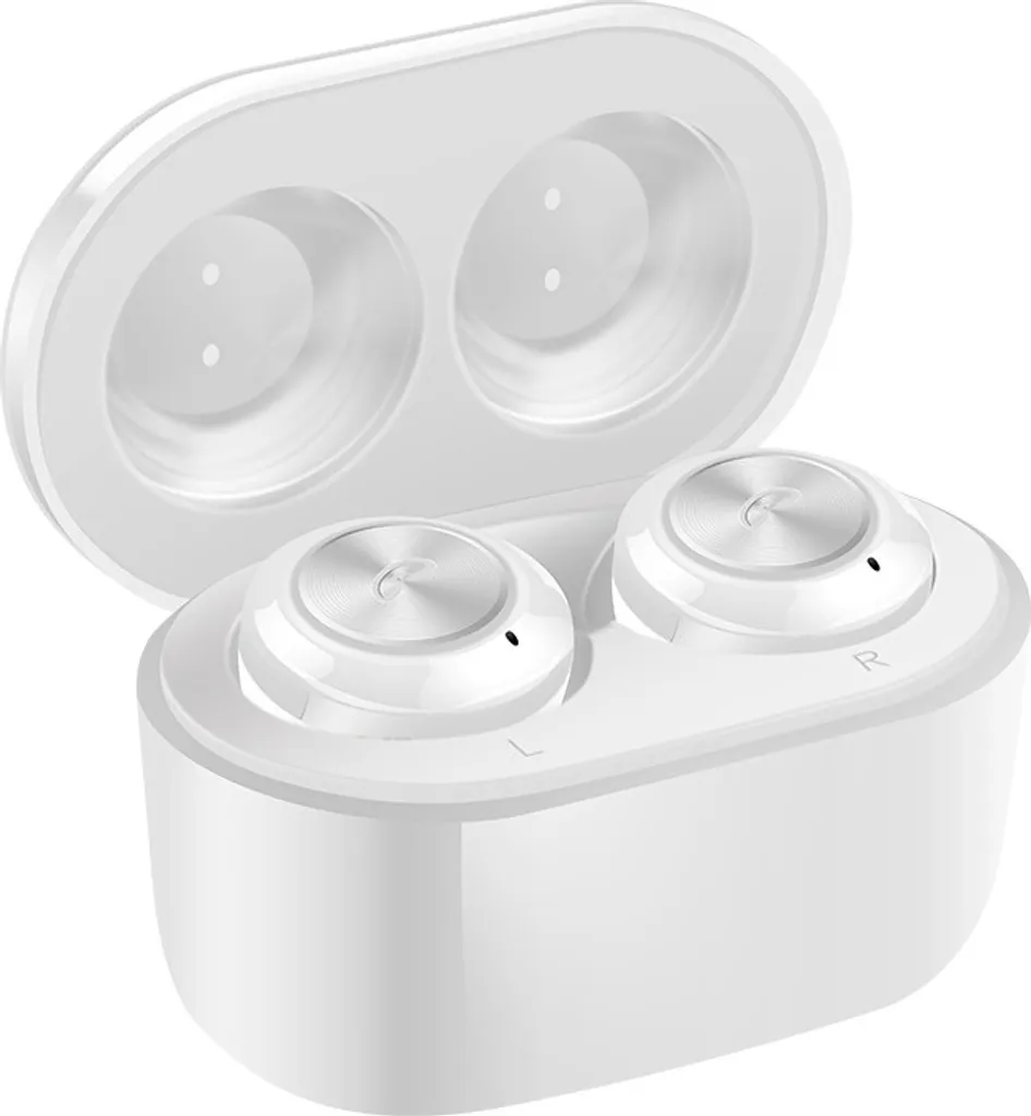 Eleganti Auricolari A6 TWS Argento Bluetooth 5.0: Design e Comfort
