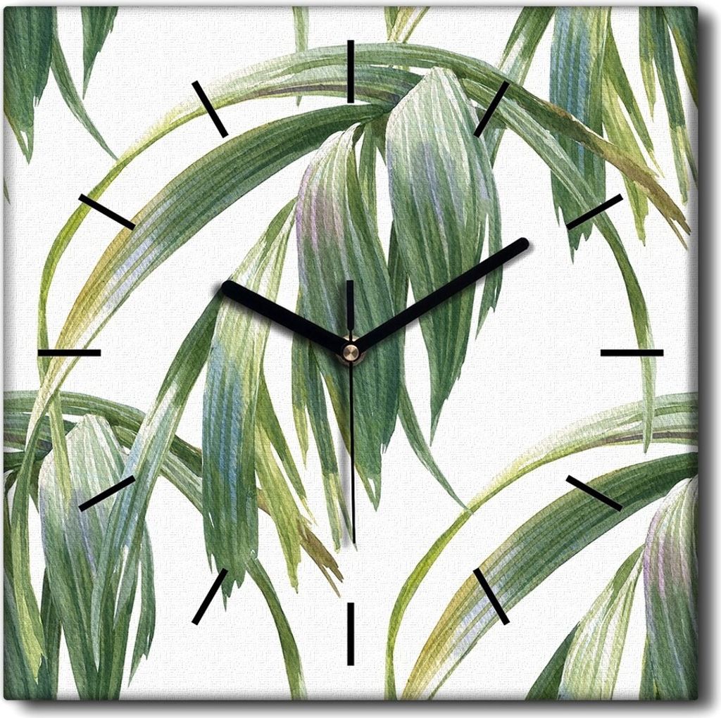 Coloray Uhr auf Leinwand 30x30 cm Wand Uhr Dekoration Produktbild 