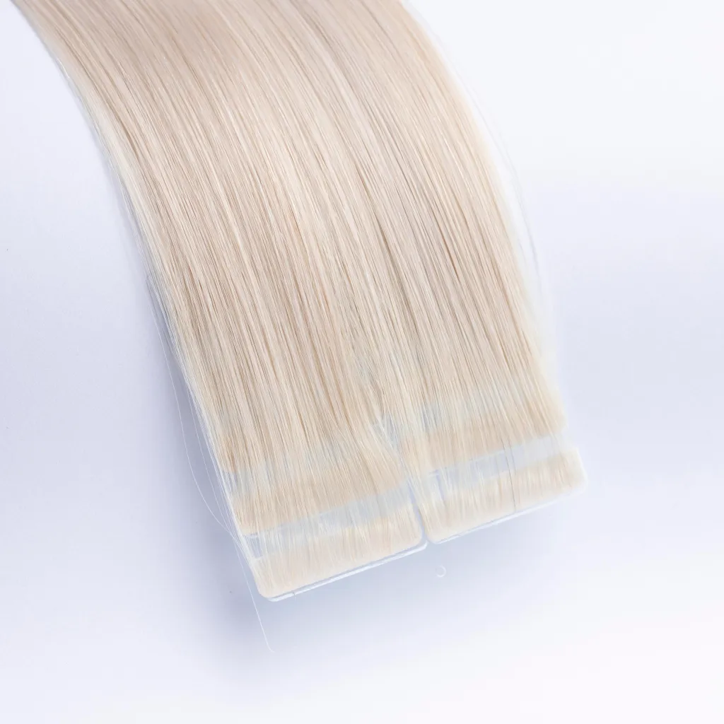Extensions adhésives invisibles en cheveux naturels Arctic Glow 55cm