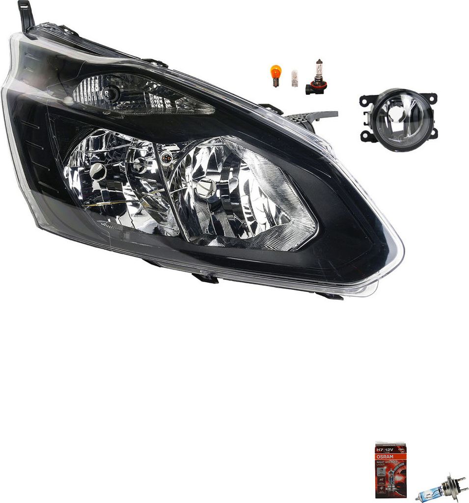 Johns, Scheinwerfer Osram Night Breaker Laser passend für Ford Transit Custom 12 12-17R 1801820 1778044 1779194 1783378 1818127 1866474 BK2113W029...