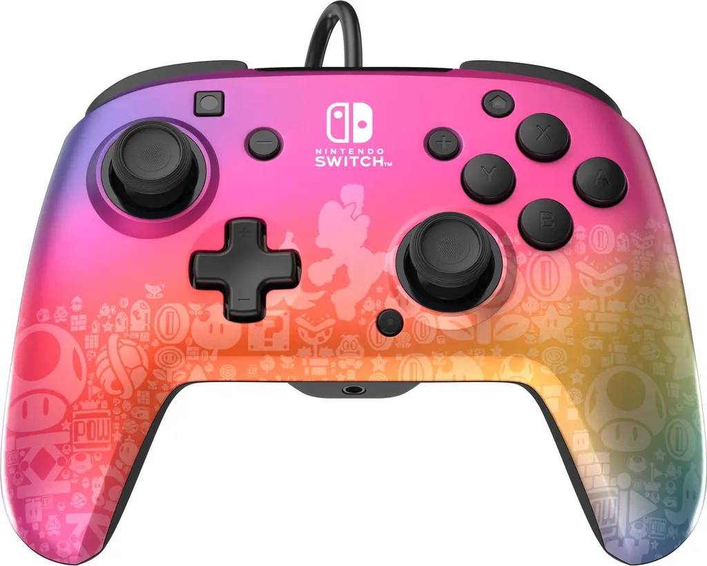 Manette Switch sans Latence PDP REMATCH Star Spectrum pour Modèle OLED