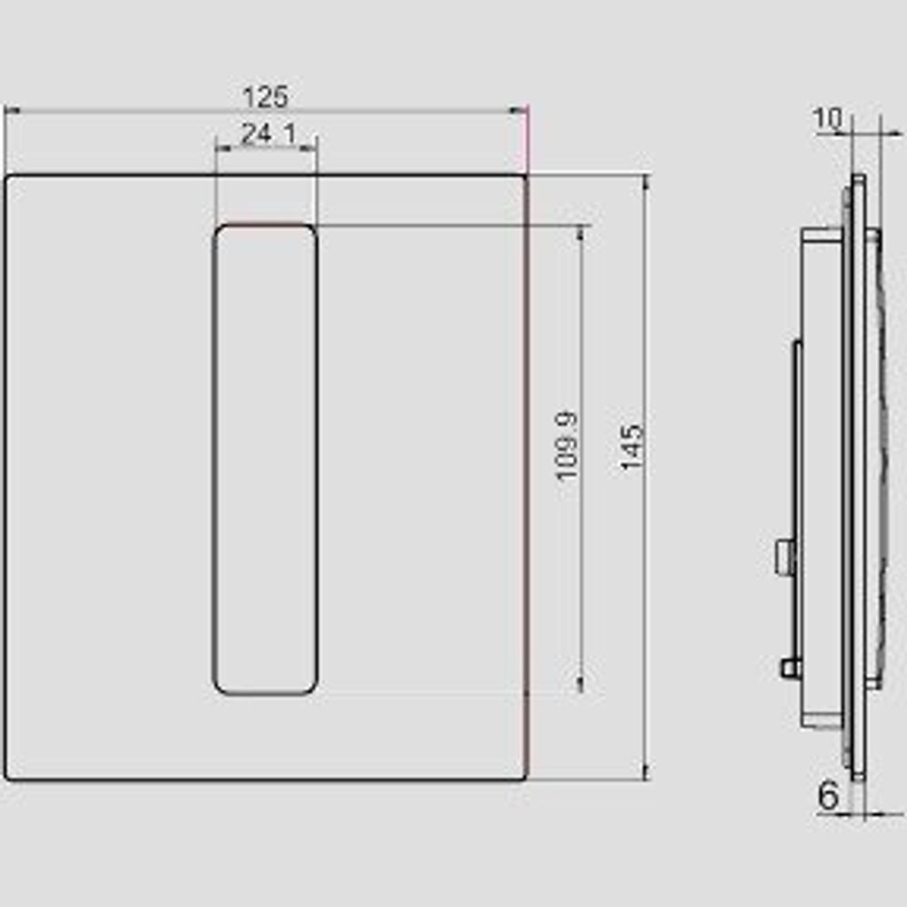 SANIT 16.093.00..0000 Urinal Abdeckplatte Ineo Bright
