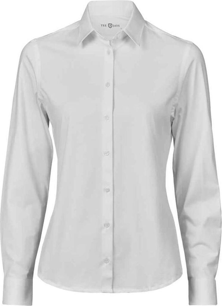 Tee Jays - Hemd für Damen - Aktiv Langärmlig PC7688 (XXL) (Weiß)