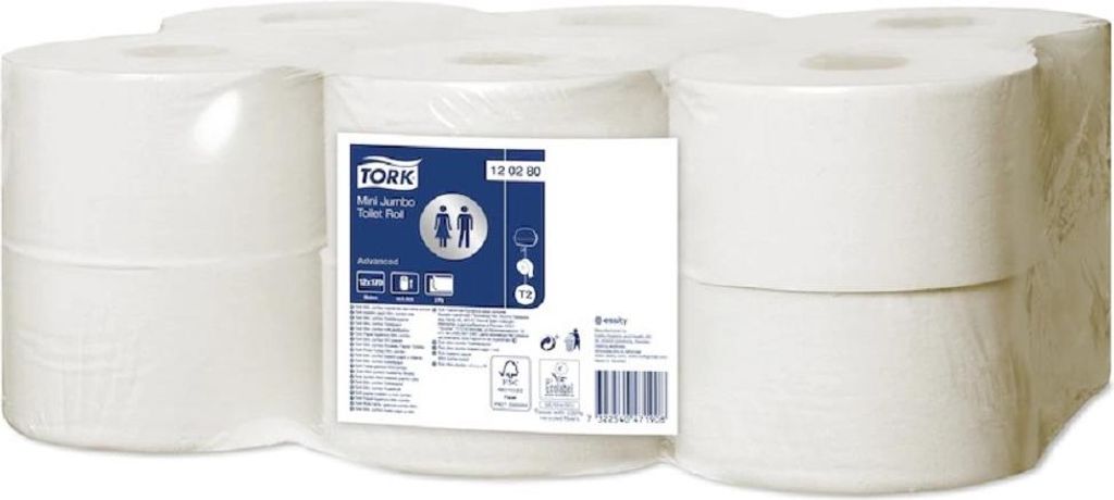 120280 Toaletní papír "Advanced mini jumbo", bílý, systém Obrázek produktu 