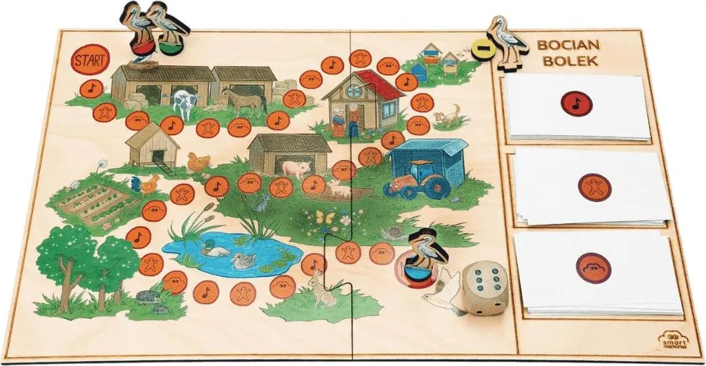 Jeu de société en bois Bolek la cigogne - Jeu éducatif familial