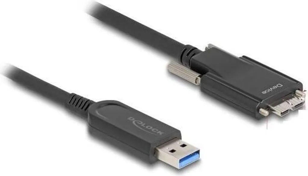 Câble Optique USB 10 Gbps pour Liaison Longue Distance 5m - Micro-B Vis