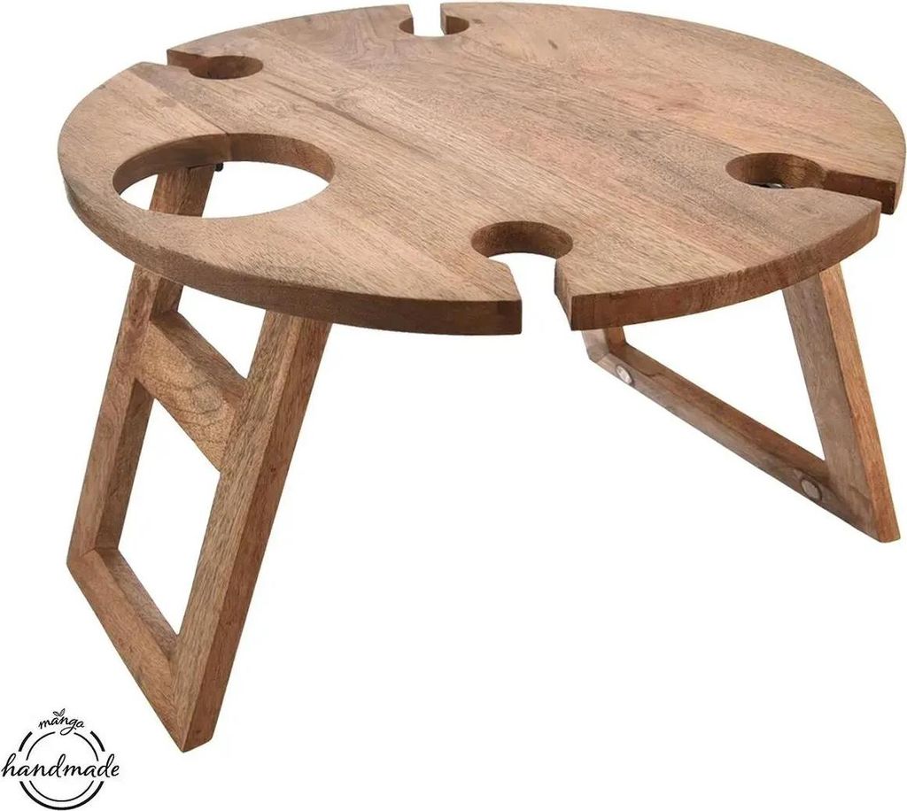 ORION Mango Tavolino da picnic ø 39,5 cm, legno ORION Immagine del prodotto 
