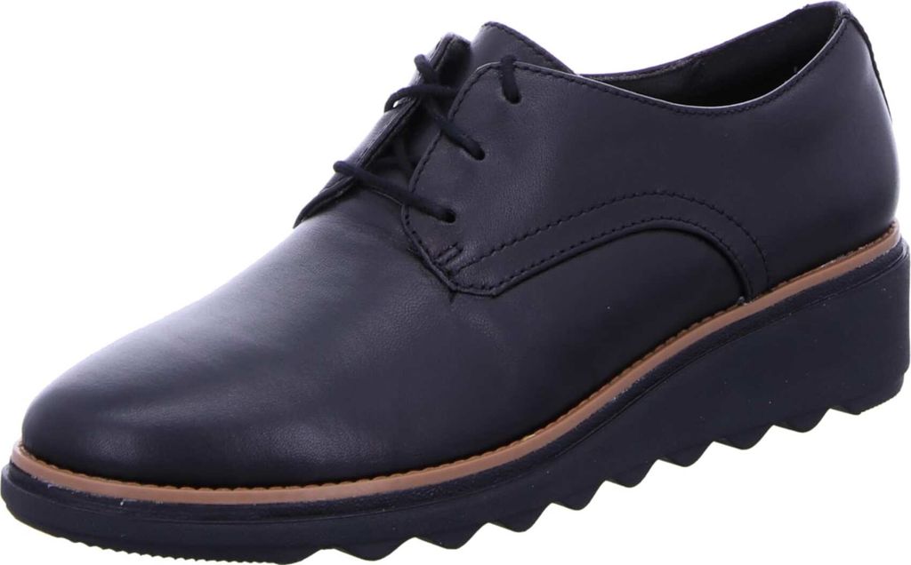 Clarks Sharon Rae 26175416 4, Schnürschuhe in Schwarz für Damen, Größe 41
