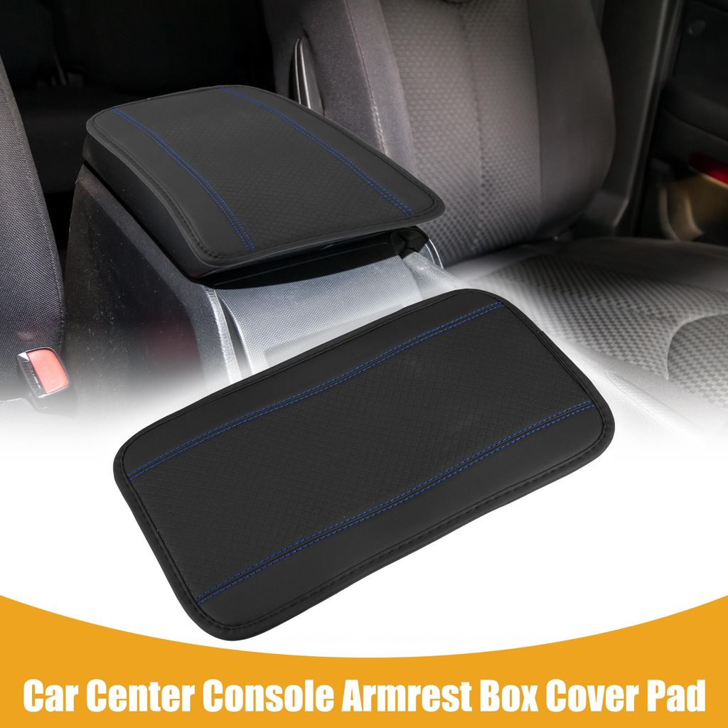 1pc 12.60"x7.48" Universal Car Armrest Box Pad - Fiber Leather CCTV011pc 12,60"x7,48" Universelle Auto-Armlehnenbox-Pad - Kunstleder Schwarz Blau