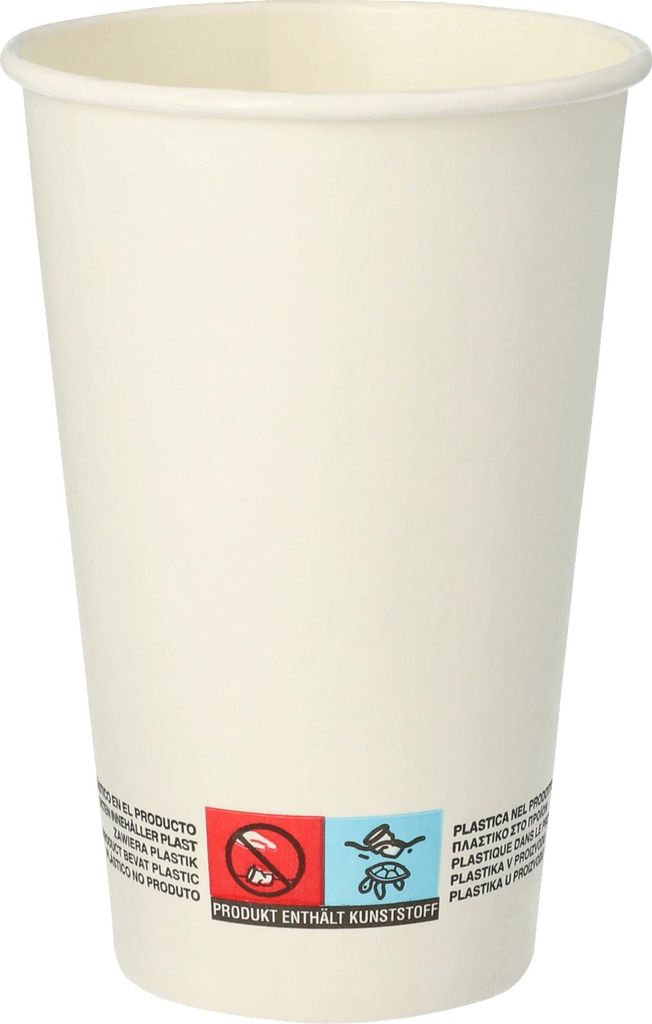 1000 Pappbecher "pure" 0,3 l weiss Heißgetränk Kaltgetränk Produktbild 