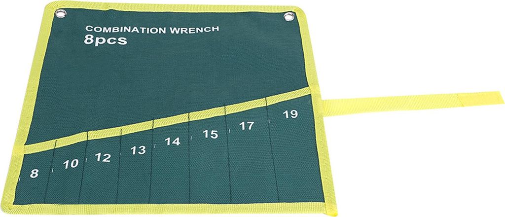 Multi Pocket Canvas Roll Up Tools Storage Bag Schraubenschlüssel Zange Halter Veranstalter (8 Taschen)