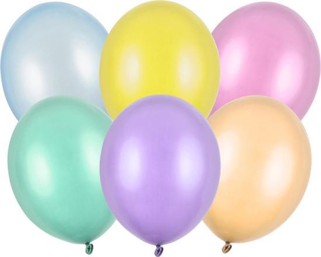 Strong Balloons 23cm, Pearl Mix (1 Packung / 100 Stück)