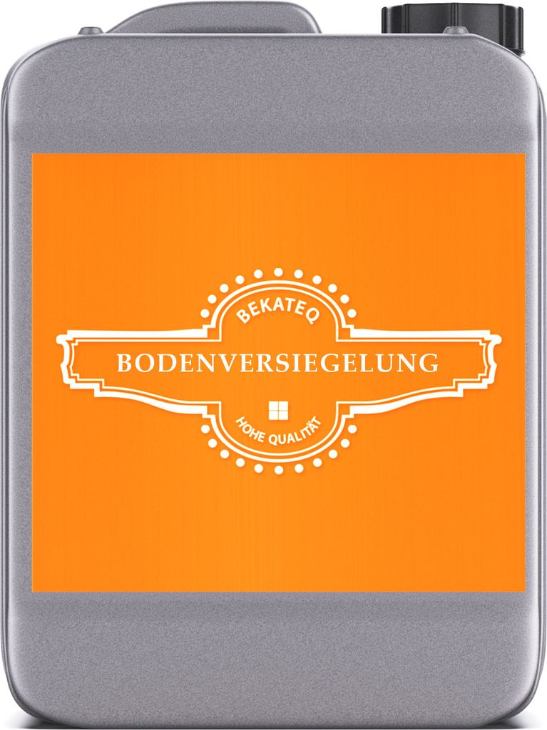 BEKATEQ Bodenversiegelung 5 Liter, farblos I seidenmatte Versiegelung für CV, PVC, Gummi, Linoleum, Epoxidharzboden I Einkomponentige Beschichtung...