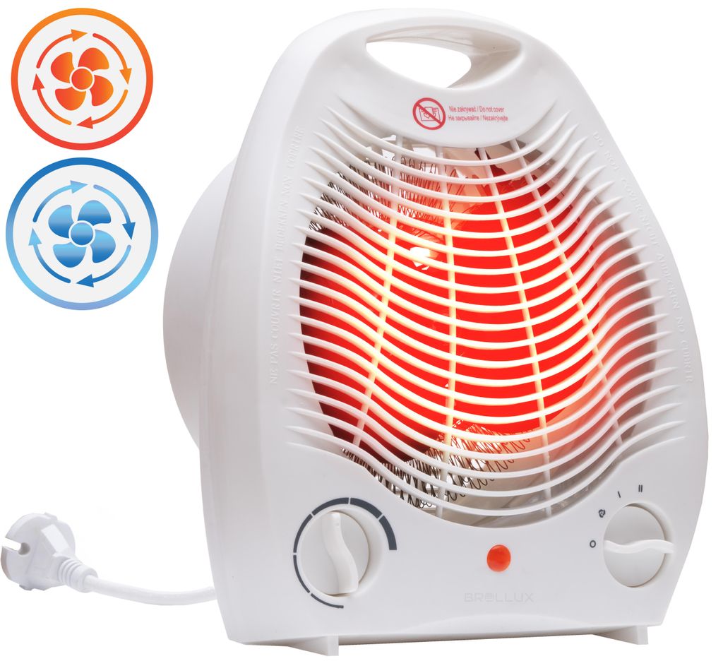 Brollux Elektroheizung 2000W mobiles Heizgerät Produktbild 