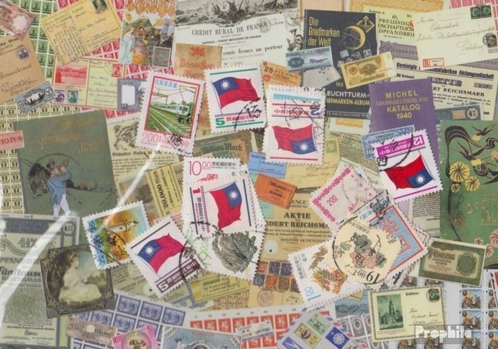 Briefmarken China-Taiwan 25 verschiedene Marken