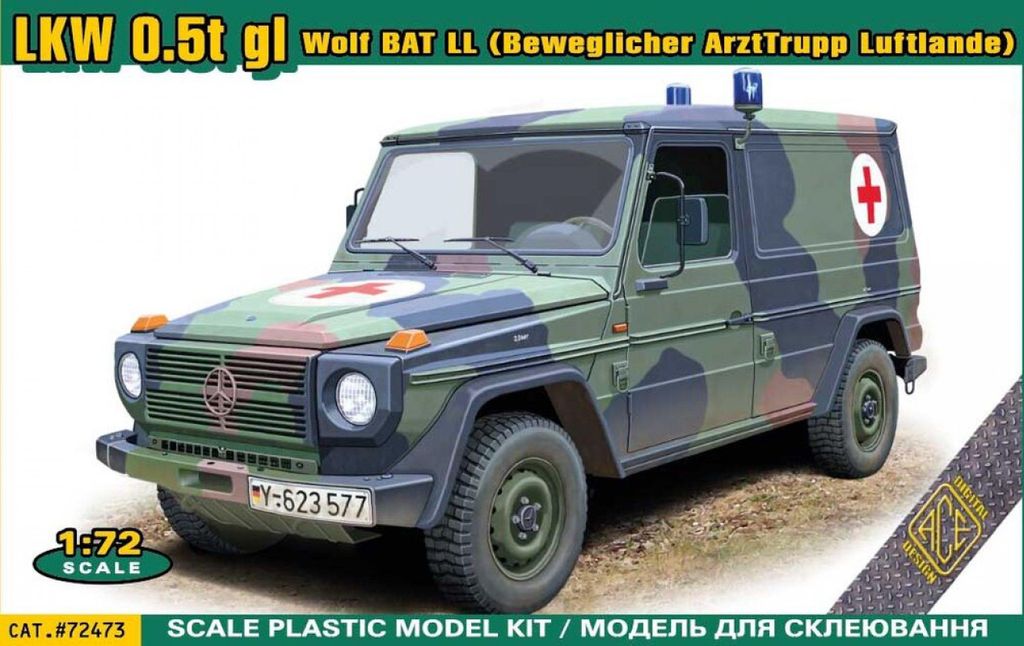 ACE ACE72473 - 1/72 LKW 0.5t GL Wolf BAT LL - Neu Produktbild 
