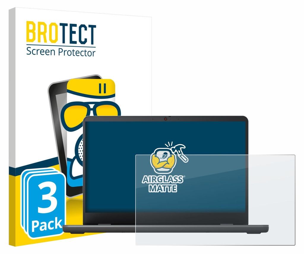 3x BROTECT Entspiegelungs Schutzglas für Lenovo Chromebook 14e Gen 2 Schutzfolie Panzer Folie Glas Display Schutz matt