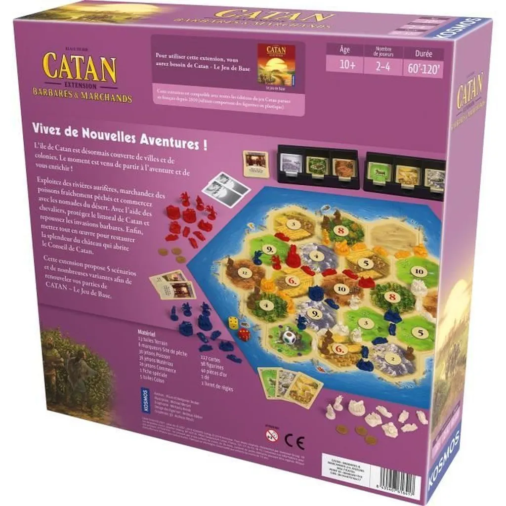 Catan Barbarians & Traders Asmodee : Extension jeu de société stratégique - 2