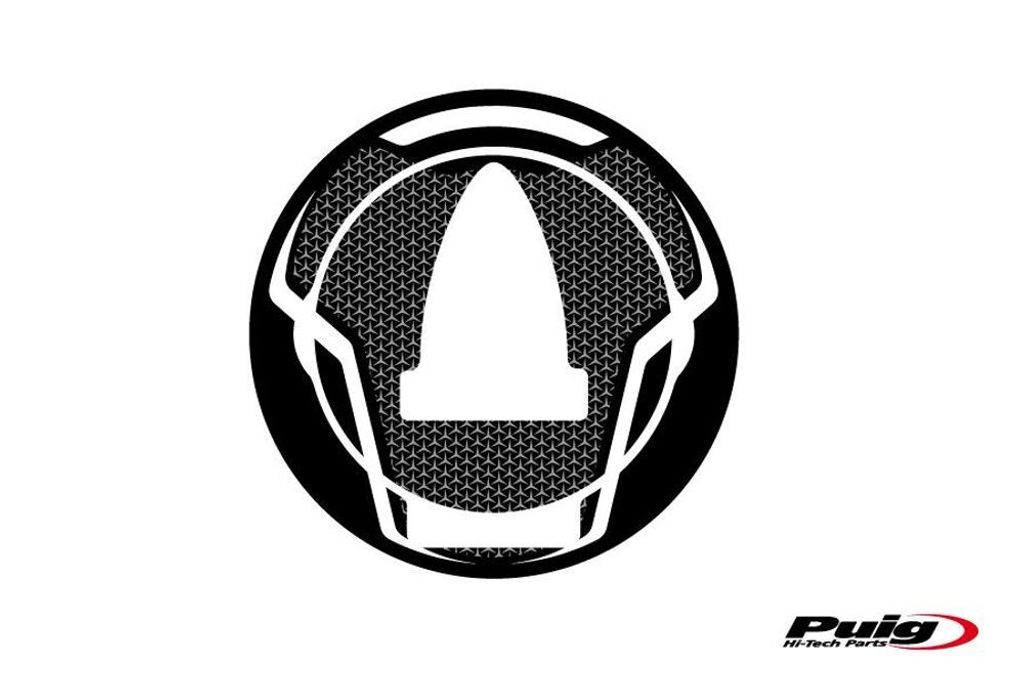 PUIG 6295U Tankdeckelabdeckungen Naked passend fuer APRILIA RS125 Grau