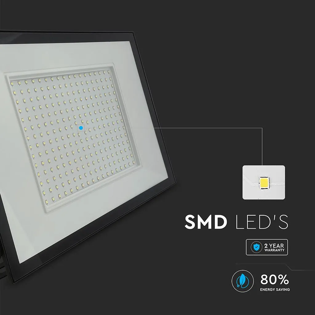 Projecteur extérieur LED 200W étanche IP65 pour éclairage grand angle
