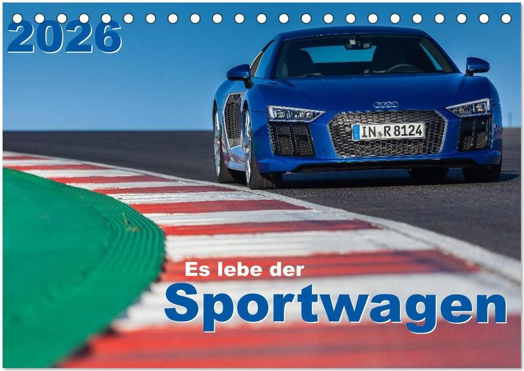 Es lebe der Sportwagen 2026 (Tischkalender 2026 DIN A5 quer), CALVENDO Monatskalender