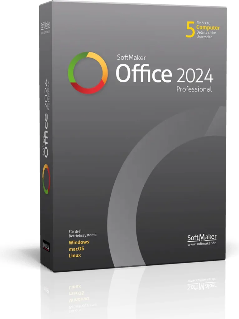 SoftMaker Office Pro pour Windows et Mac - Licence 5 Périphériques Gmbh
