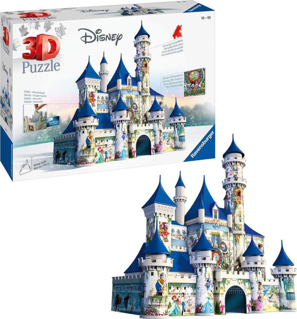 216 Teile Ravensburger 3D Puzzle Bauwerk Disney Schloss Produktbild 