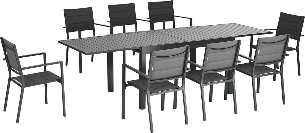 Outsunny Salon de jardin exterieur 8 personnes table de Image du produit 