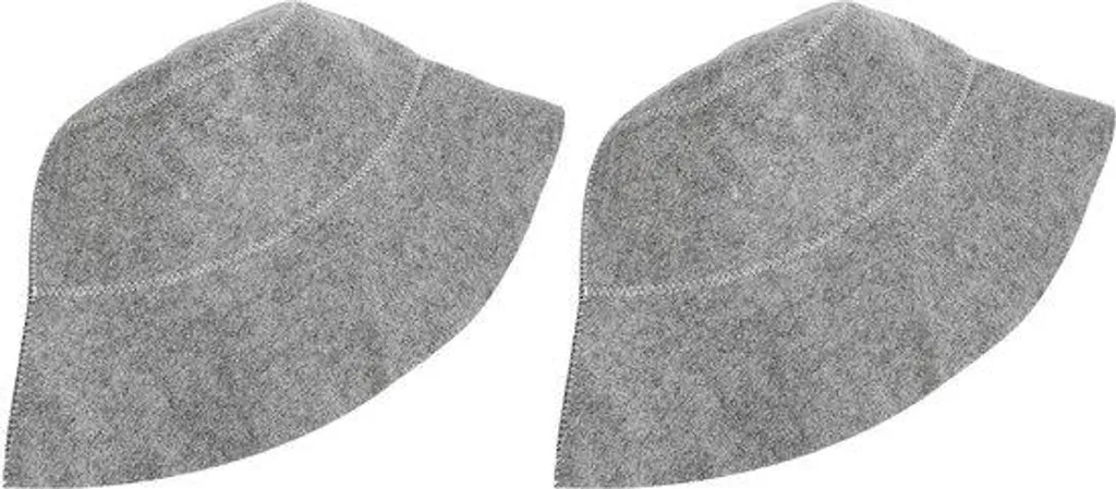 Lot de 2 Bonnets de Douche Gris Épais et Absorbants pour Salle de Bain