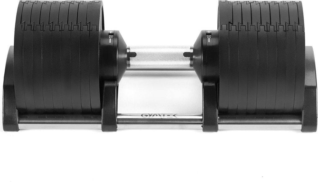 Gymtek Verstellbare Hantel, Kurzhantel - von 2 bis 32 kg - Hanteln, Kurzhanteln für Home Gym, Krafttraining, Fitnessstudio, Workout