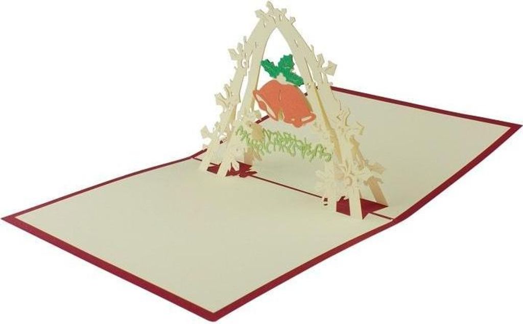 Handgemachte Pop-Up-Weihnachtskarte - Nr. 7