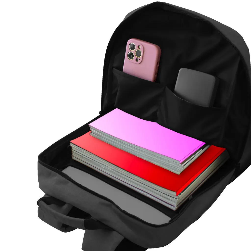 Techmade TM-KLB-BK Sac à dos décontracté Noir en Polyester résistant
