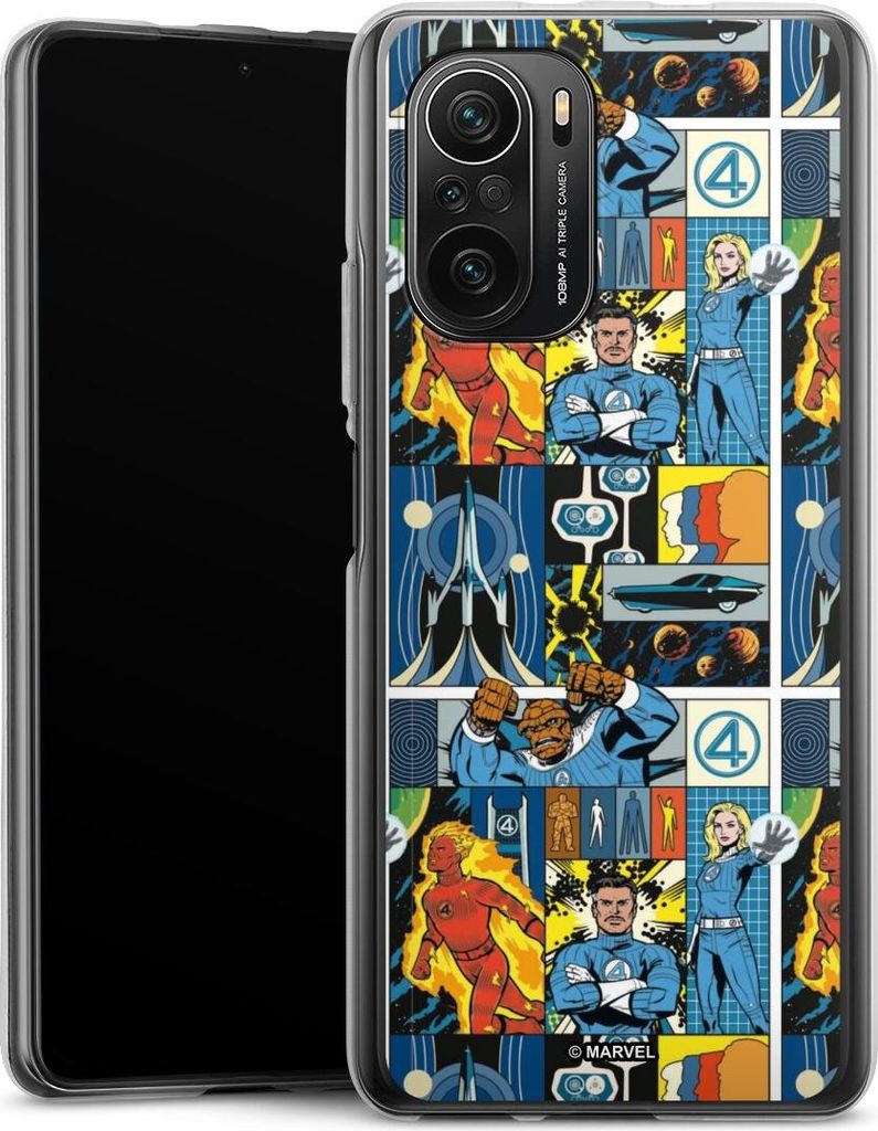 DeinDesign Handyhülle für Xiaomi Mi 11i Silikon Hülle Case Smartphone Schutzhülle Offizielles Lizenzprodukt Marvel The Fantastic Four