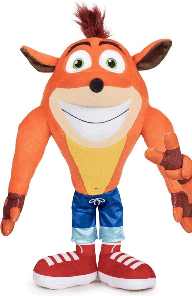 Crash Bandicoot lächelnd 22cm groß Kuscheltier Plüschfigur