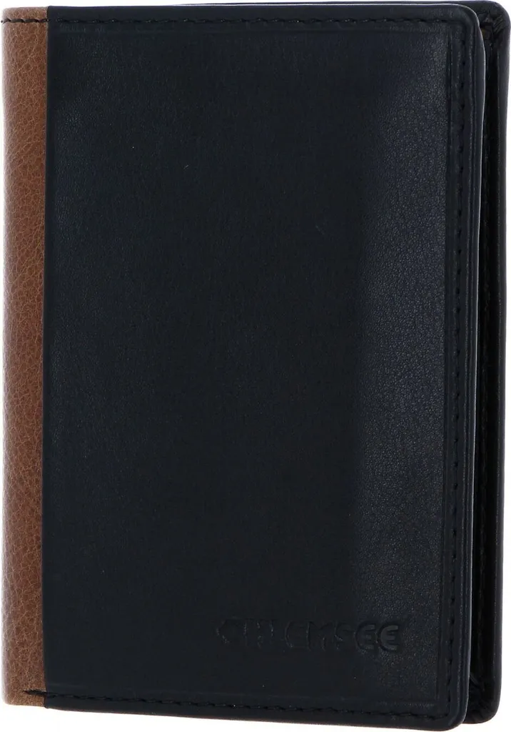 Porte-monnaie Homme en Cuir Houston CHIEMSEE avec Rabat et RFID Noir