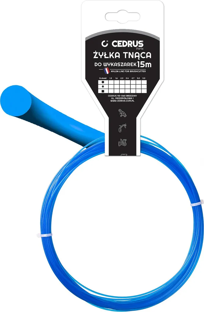 Linea di taglio 1,6/15m k rotonda blu DBPLCEDCN01/02RBY
