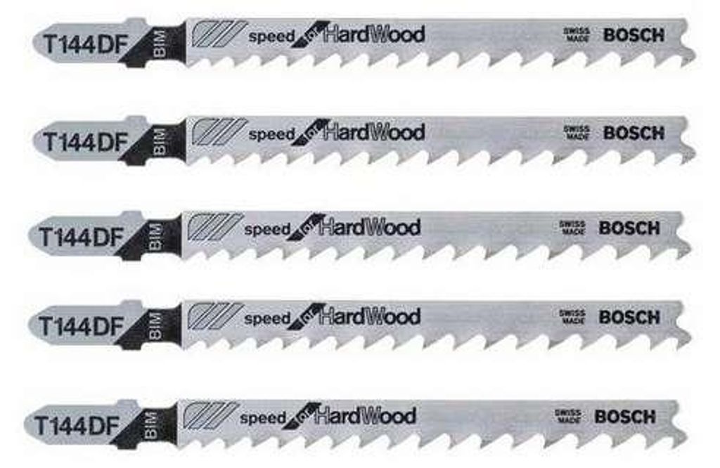 5 lames de scie sauteuse T 144 DF Speed for Hard Wood - Image du produit 