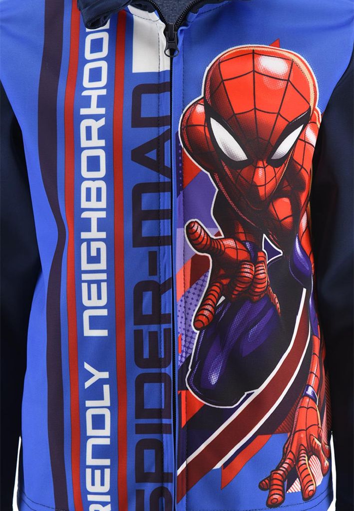 Spider-Man Kinder Jungen Sweat-Jacke mit Jogging-Hose Jogging-Anzug Trainings-Anzug, Farbe:Blau, Größe:98