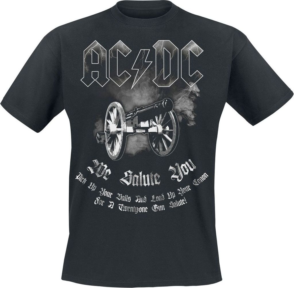 AC/DC T-Shirt Herren We Salute You schwarz XXL Produktbild 