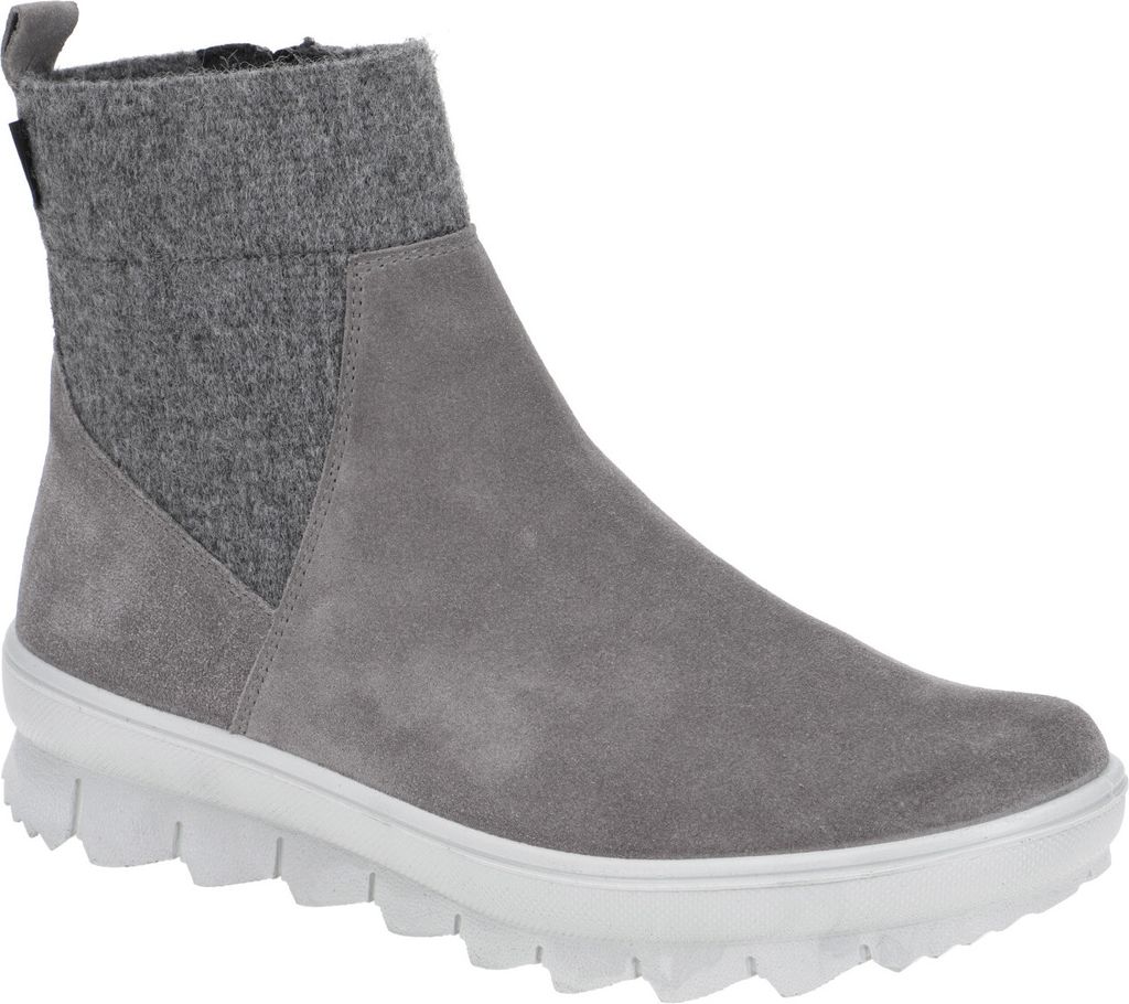 Legero Schnürstiefel Kaltfutter in grau, Gr. 3.5