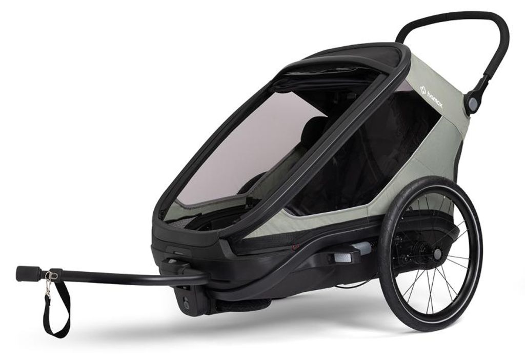 Siege Velo Enfant Arriere Simple Vert/noir - Confort Et Image du produit 