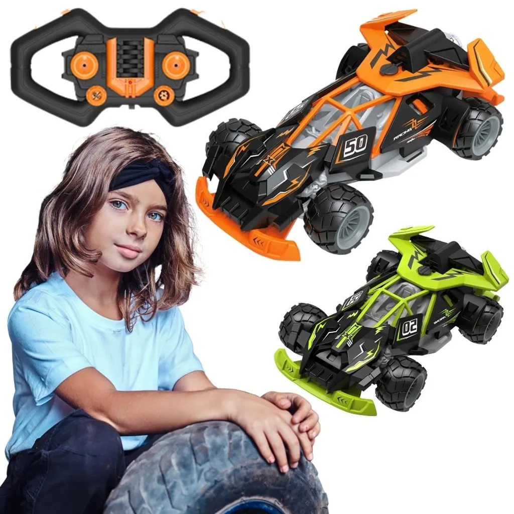 Voiture de course RC Woopie jouet de pilotage pour intérieur et jardin