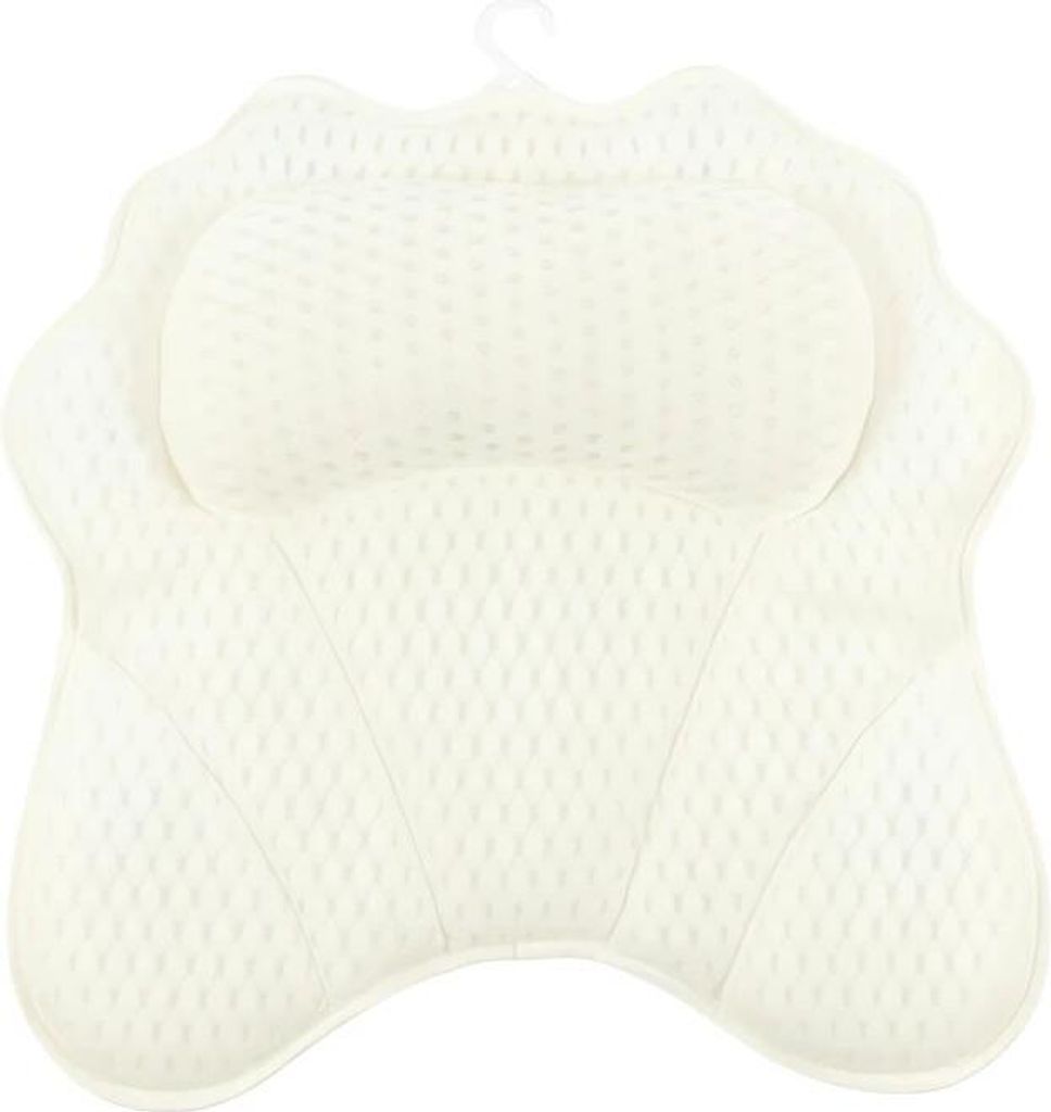 Ruhhy 27050 Relaxační polštář do vany s přísavkami, bílý Obrázek produktu 