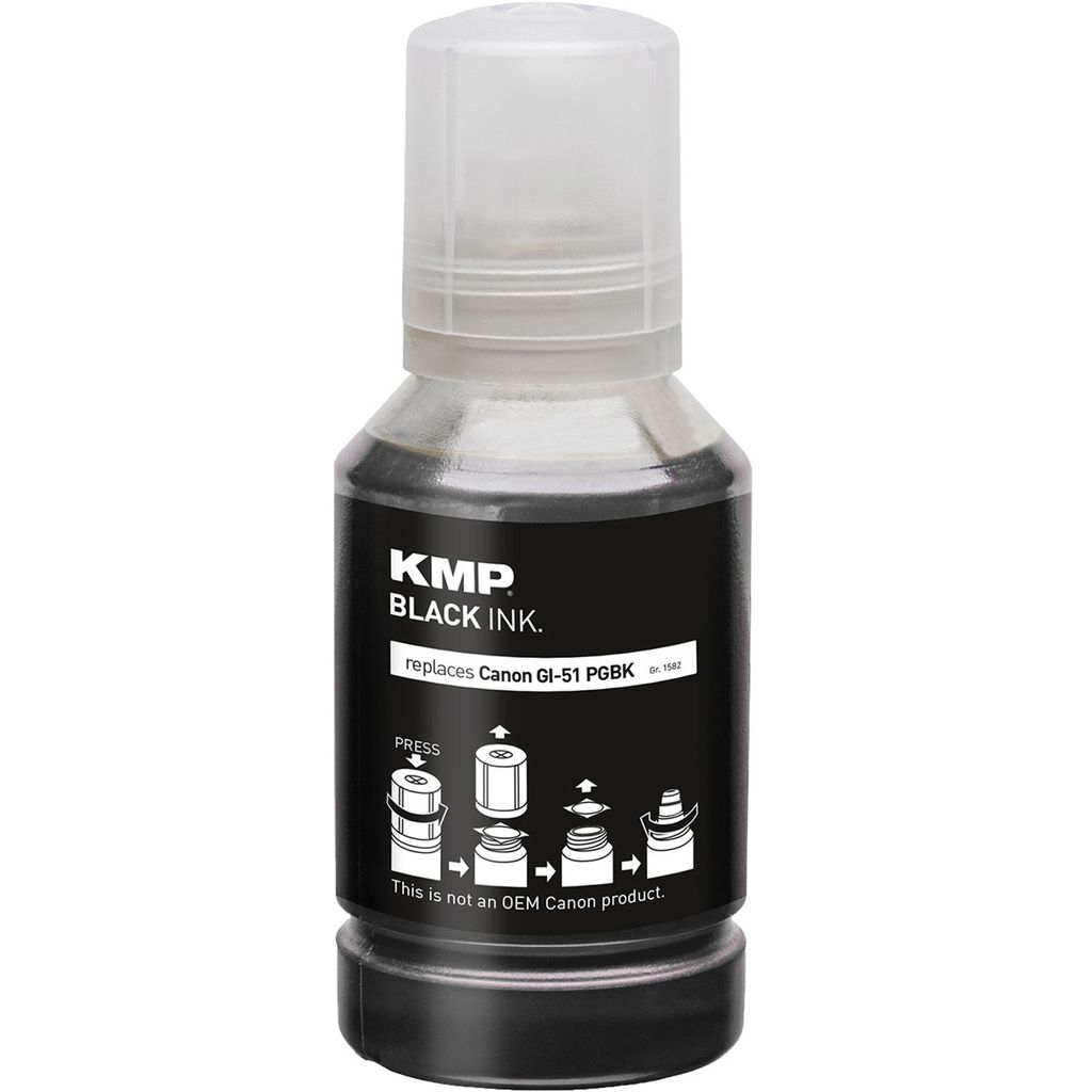 KMP Nachfülltinte passend für Canon GI51PGBK Black 4529C001