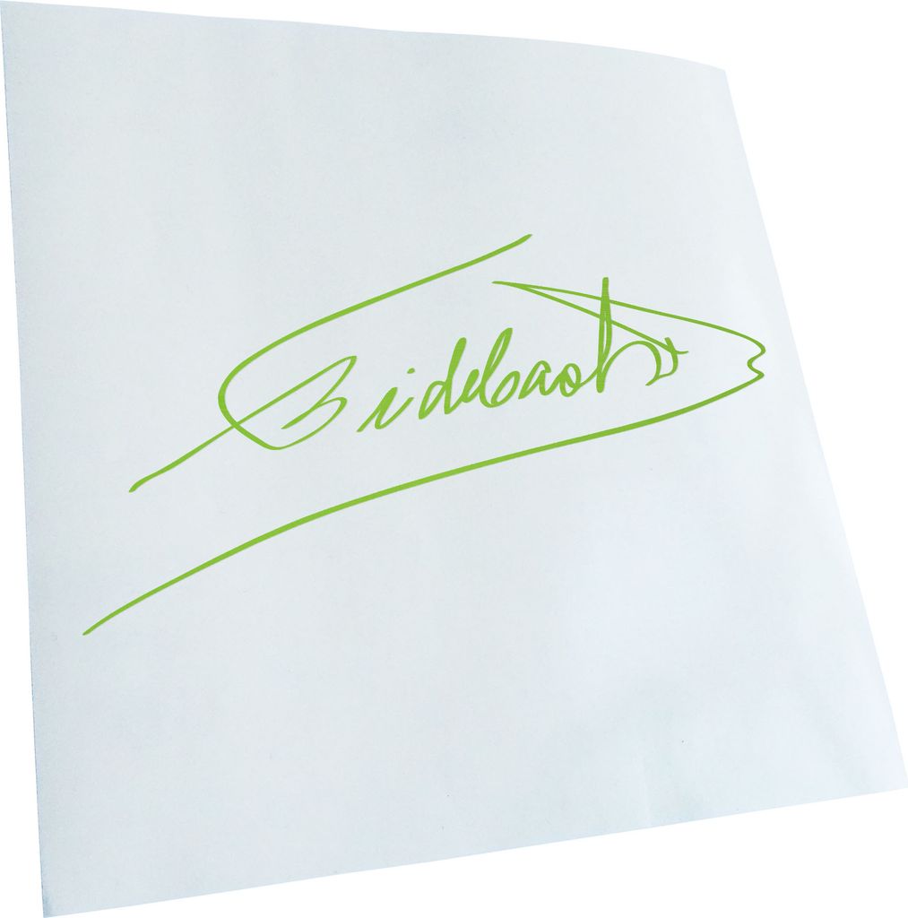 Kiwistar - Autoaufkleber - Fidel Castro Unterschrift - Lindgrün - 60x30cm - Aufkleber für Auto, Laptop, Fahrrad, LKW, Motorrad mehrfarbig JDM Dec...