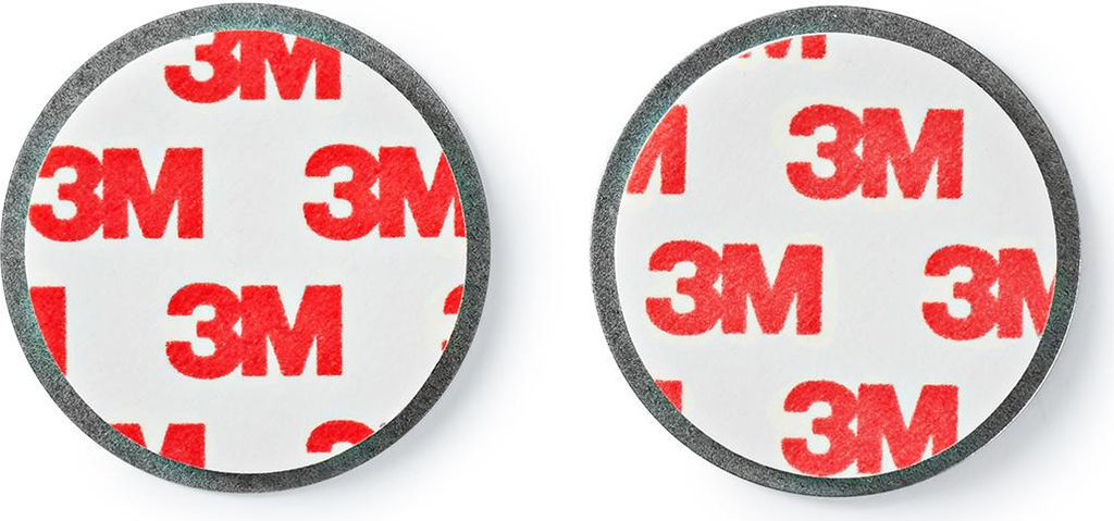 Detektorbefestigung | Durchmesser: 39,4 mm | Magnetisch | Klebeband | Silber