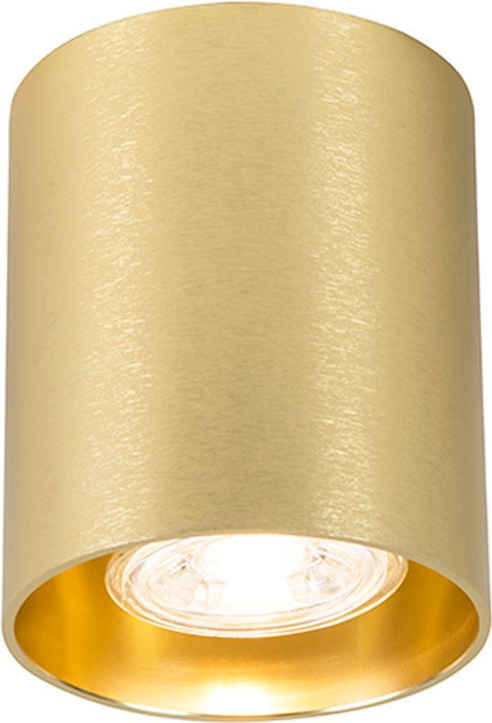 QAZQA - Modern Smarter Spot I Spotlight I Deckenspot I Deckenstrahler I Strahler I Lampe I Leuchte Gold I Messing inkl. WiFi GU10 - Tubo Dimmer I D...