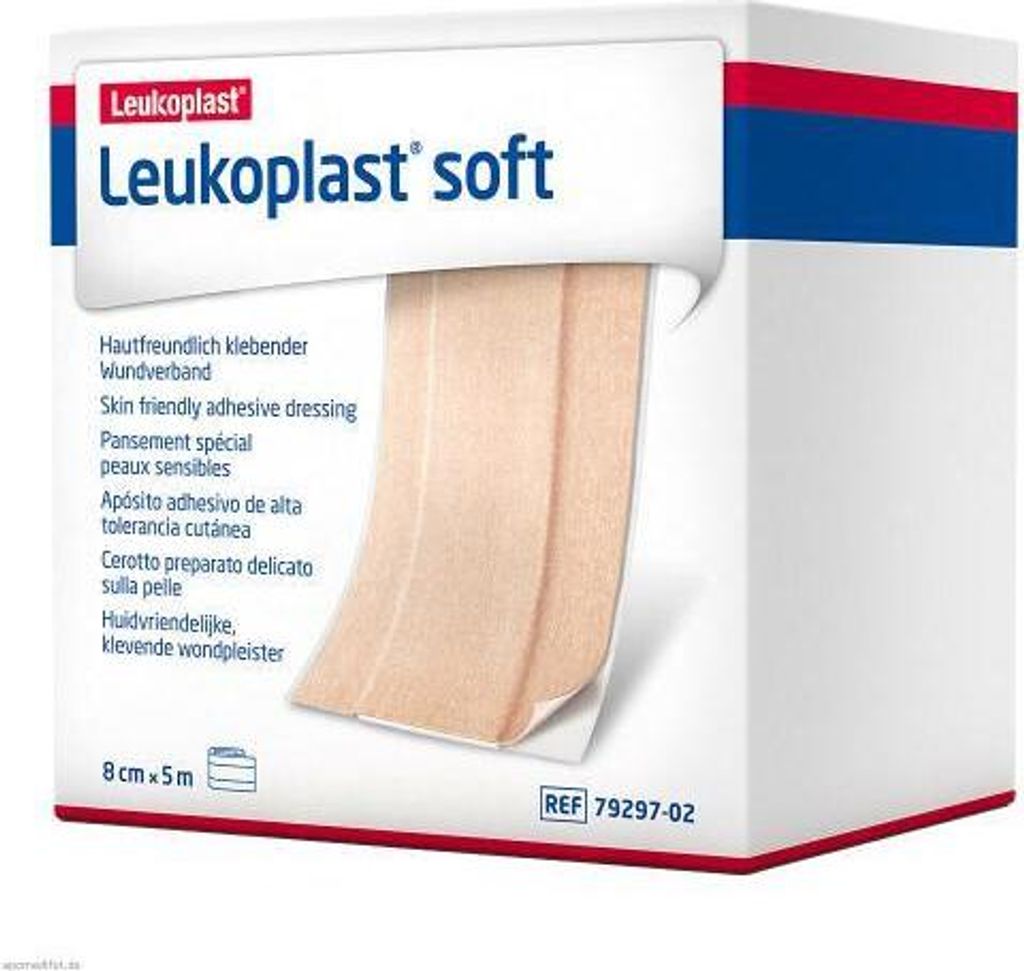 Leukoplast soft Pflaster 8 cmx5 m Rolle 1 St