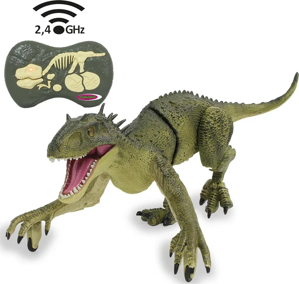 Dinosaure Robot Interactif Exoraptor Jamara Vert avec Télécommande 2,4GHz - 16