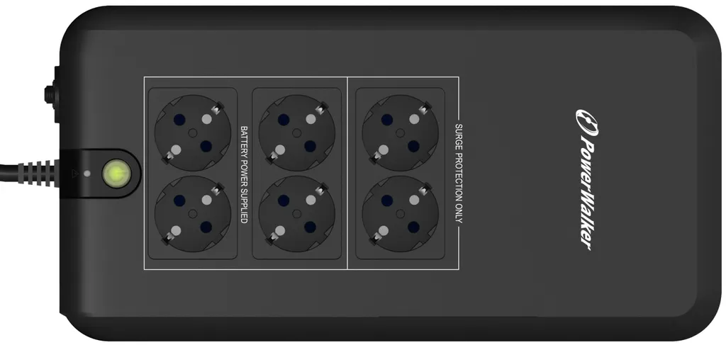 Onduleur PowerWalker VFD 800 APFC protection 6 prises